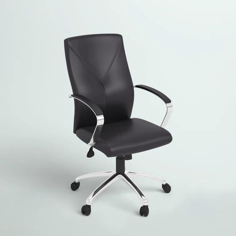 Boss Office Products Leather Conference Chair