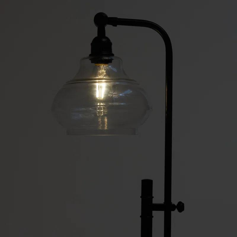 Brightech Austin 69 in. Modern Height Adjustable LED Industrial Floor Lamp, Bulb Included