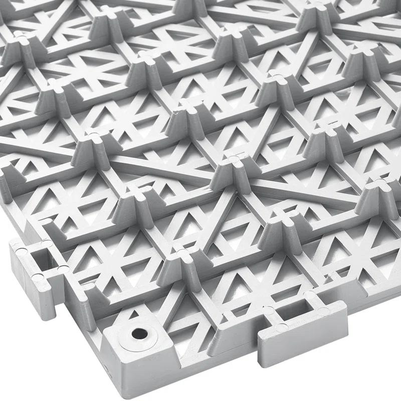 VEVOR VEVOR 12" X 12" Drainage Mats In Different Colors VEVOR 12'' W x 12'' L Garage Flooring Drain Tiles (Set of 55)