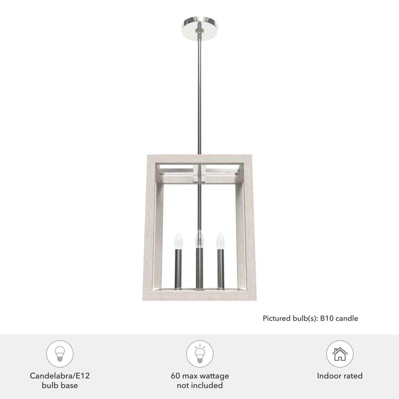 Hunter Fan Squire Manor 4 - Light Square 12 inch Pendant
