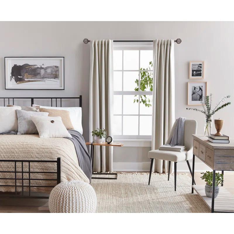 SnugSet Aiden Adjustable Single Curtain Rod