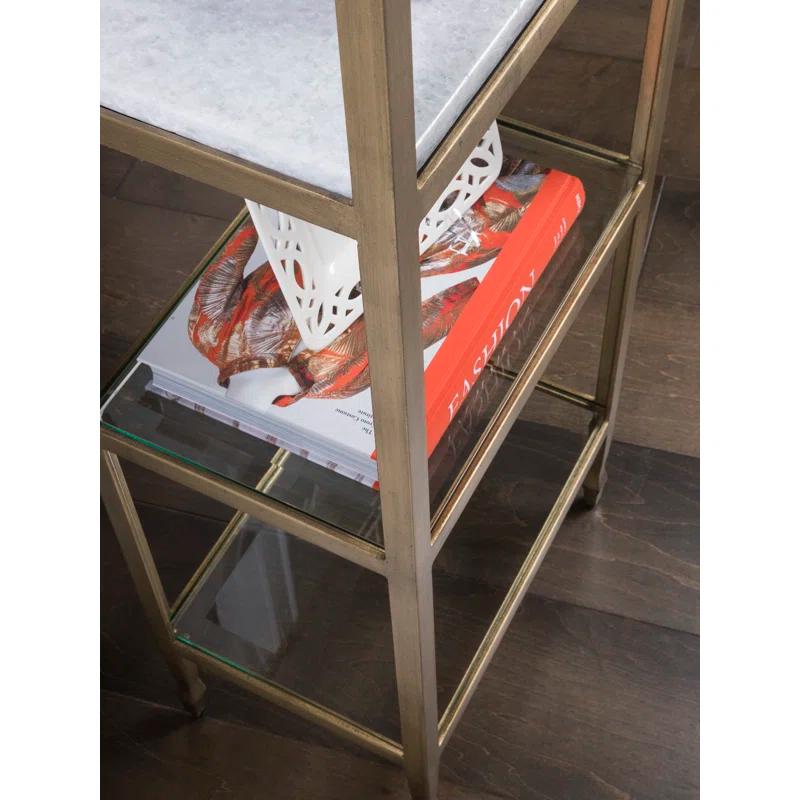 Artistica Home Signature Designs Sashay Gold Slim Etagere
