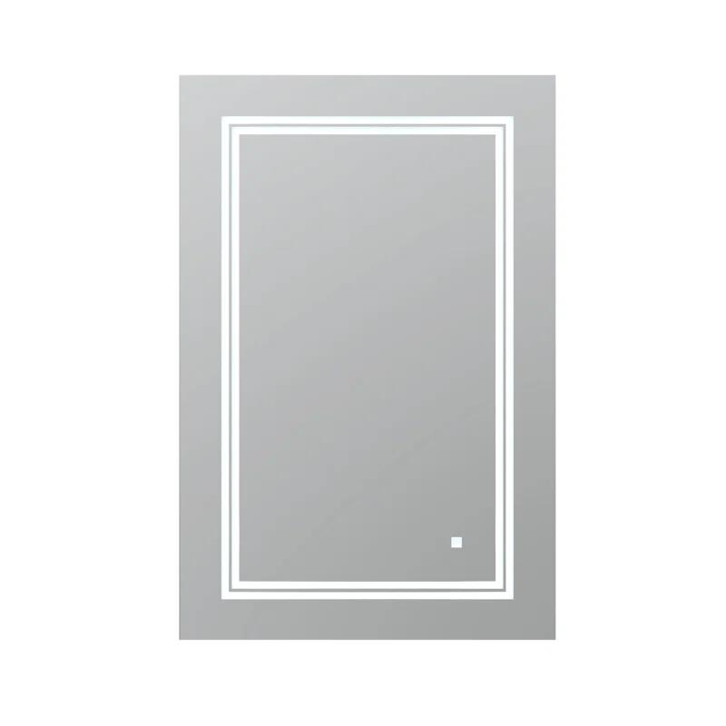 AQUADOM Soho Bathroom LED Wall-Mount Mirror with Dimmer, Defogger, Touch Control, Backlit and Front-Lit