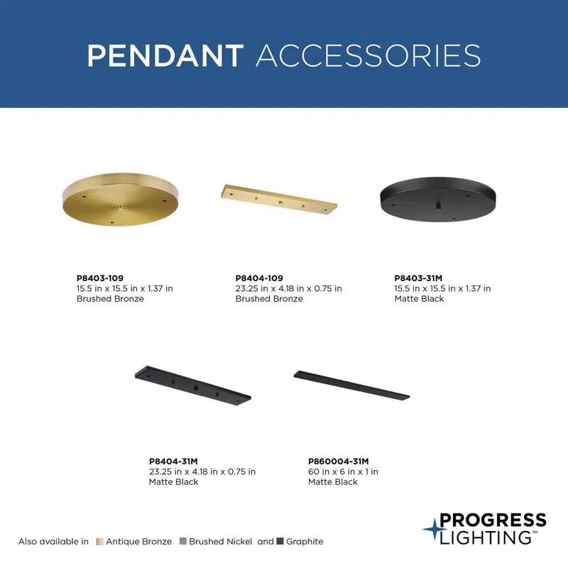 Progress Lighting P860004-31M Canopy Kit 60" Length for up to 5 Pendants