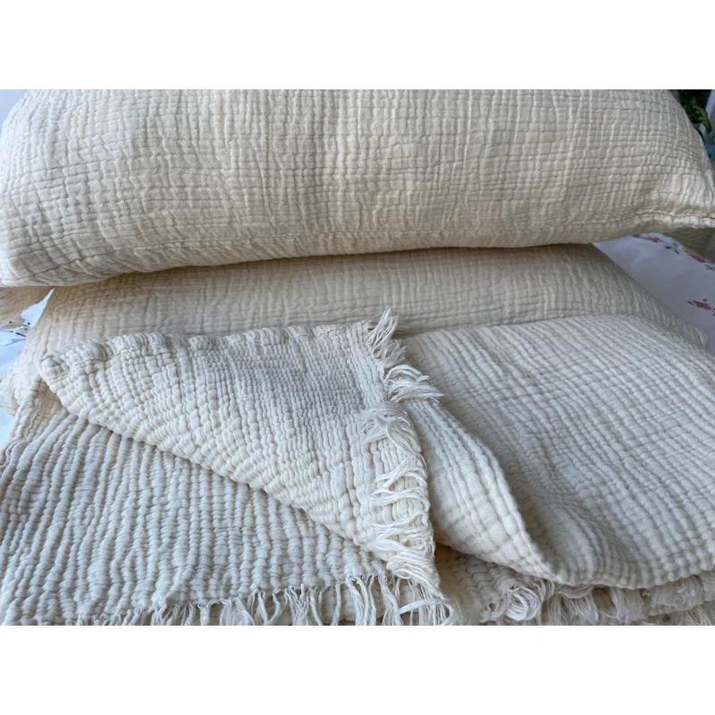 sussexhome Muslin Shams Turkish Cotton Pillow Sham (Set of 2)