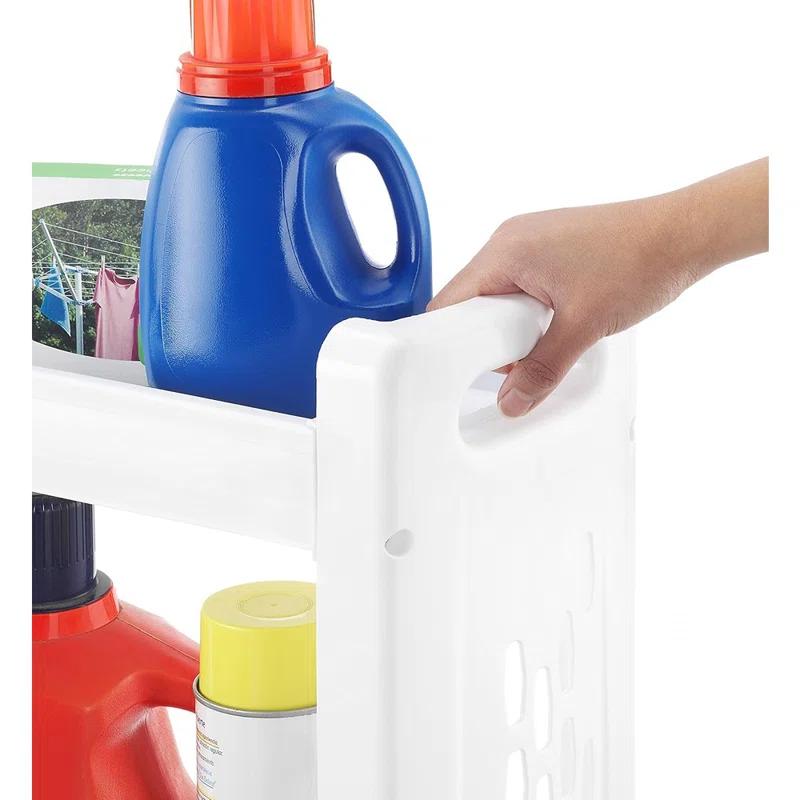 Whitmor, Inc Plastic Free Standing Laundry Cart with Wheels