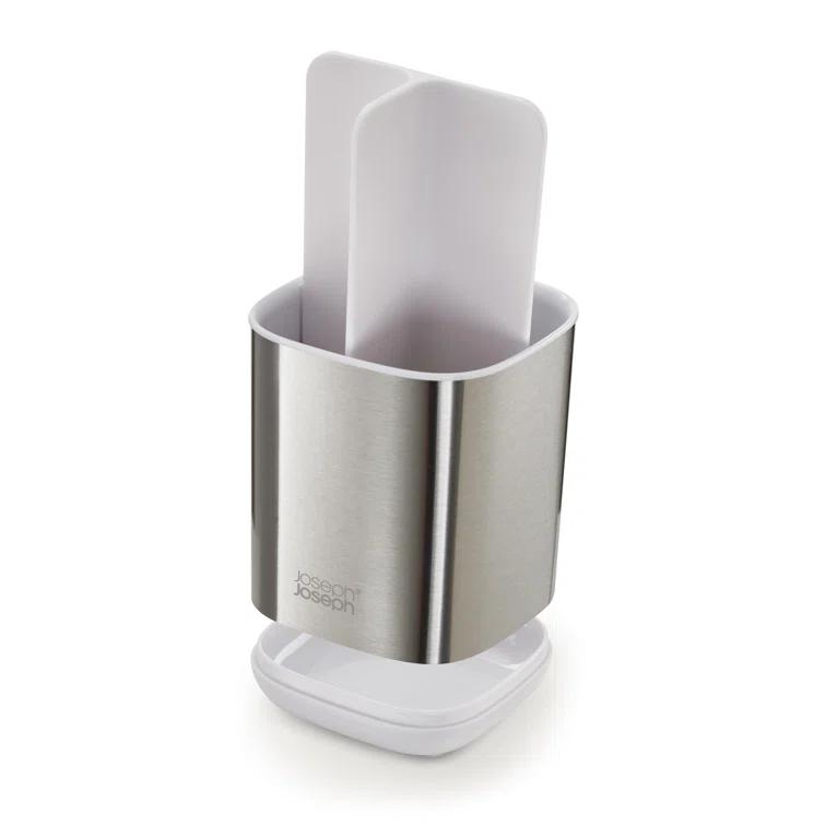 Joseph Joseph Joseph Joseph EasyStore Stainless Steel Compact Toothbrush Holder