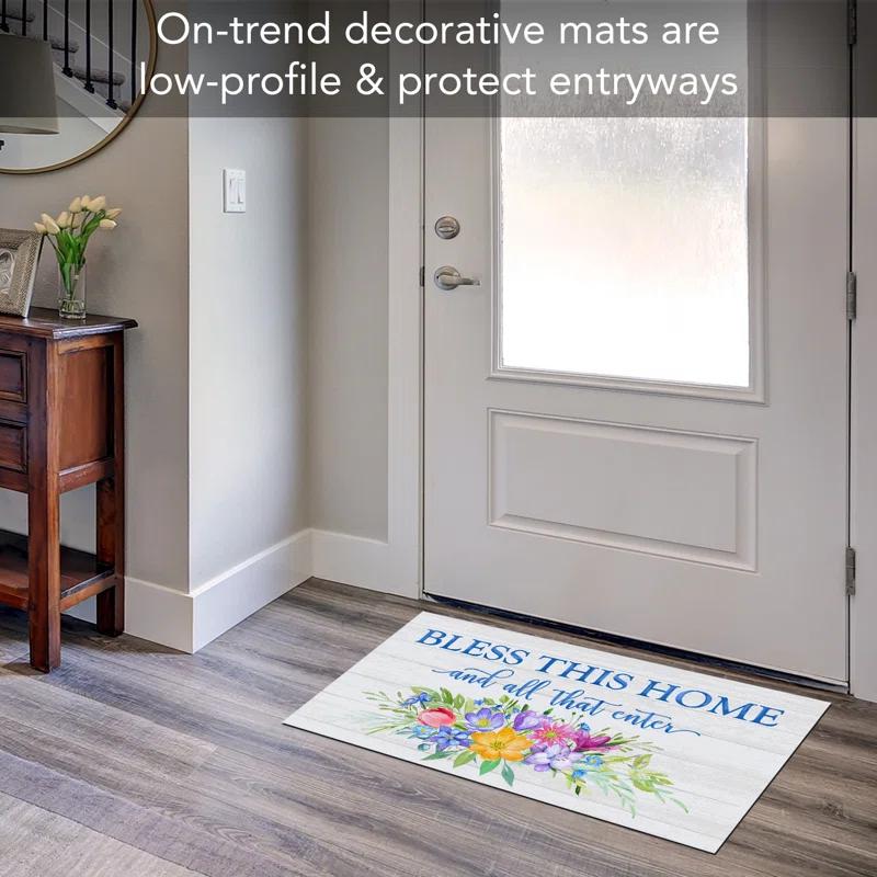 CounterArt Welcome All Spring Indoor/Outdoor Entryway Floor Mat