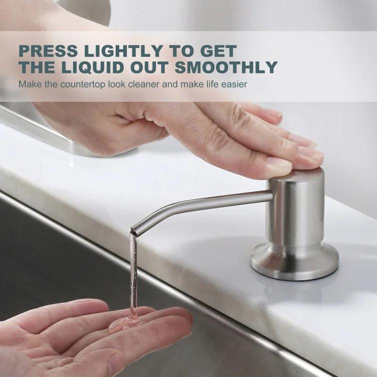 WOWOW WOWOW Pull Down Kitchen Faucet with Soap Dispenser 2310101-S-WF