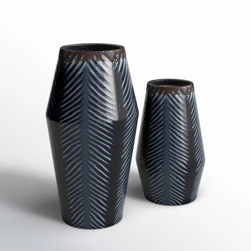 Mistana™ 2 Piece Duren Ceramic Table Vase Set