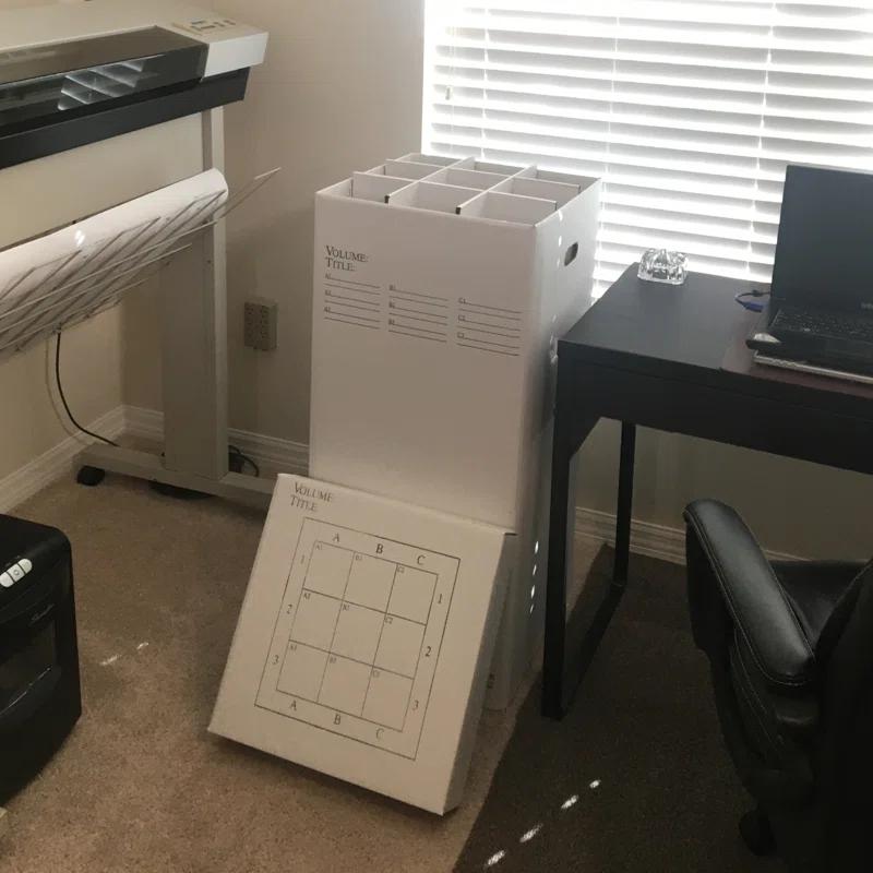 Advanced Organizing Systems Cardboard Rolled Files Box