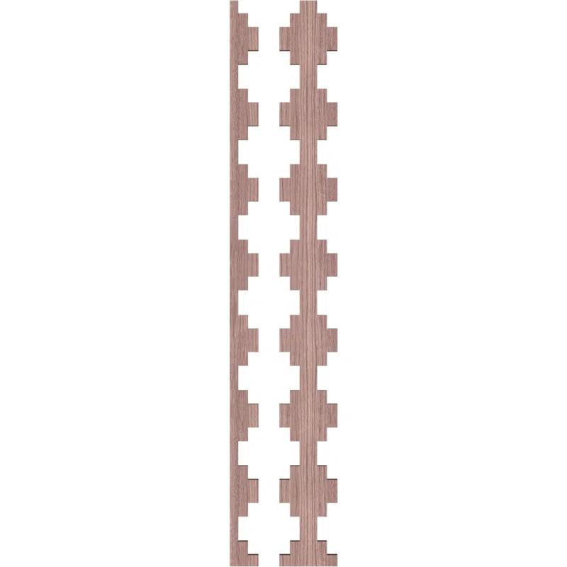 Ekena Millwork Gypsum Adjustable Wood Decorative Slat Wall Panel Kit