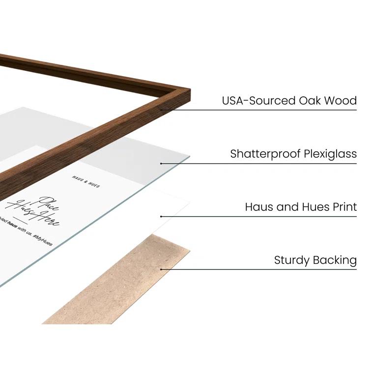 Haus and Hues Wood Matte Picture Frame