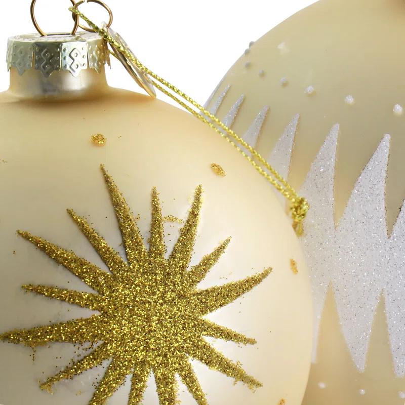 Martha Stewart 4 Piece Martha Stewart Ball Ornament Set
