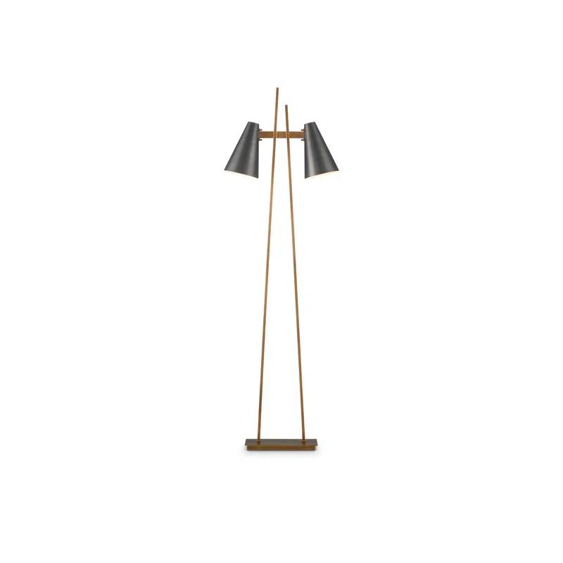 Currey & Company Duet Floor Lamp