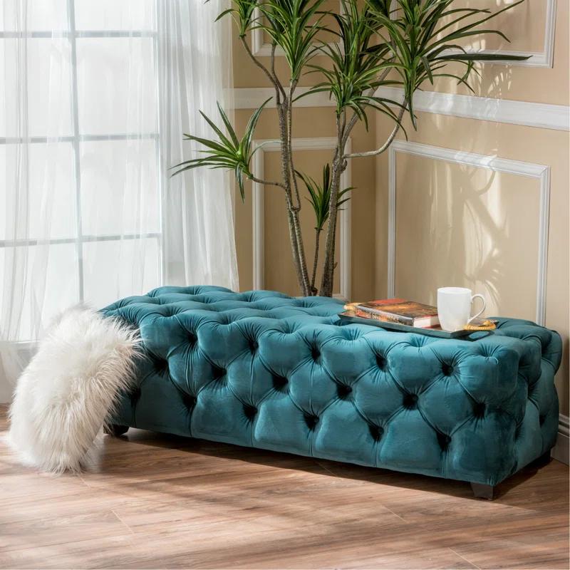 Everly Quinn Versatile Ottoman With Exquisite Design For Home Enhancement And Comfort