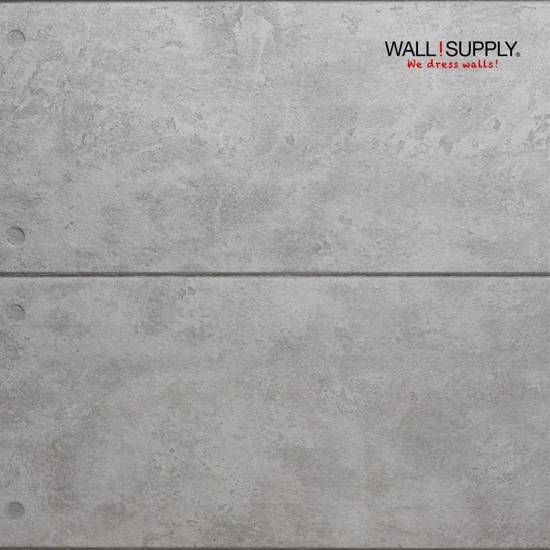 Wall!Supply Wall!supply Ultralight Industrial Concrete Hd Printed – 3d Eps Foam Wall Panels – Easy Diy Installation – Concrete Look – Set Of 4 Panels (25.83 Sq Ft)