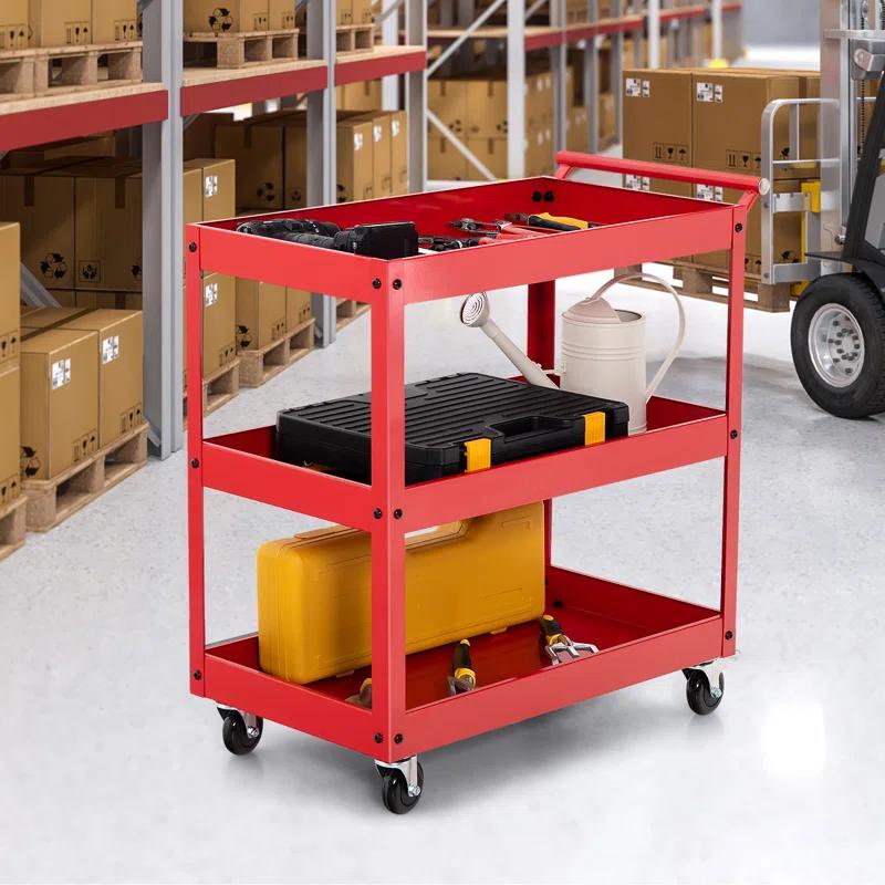 Costway 31'' H x 30'' W Utility Cart with Wheels