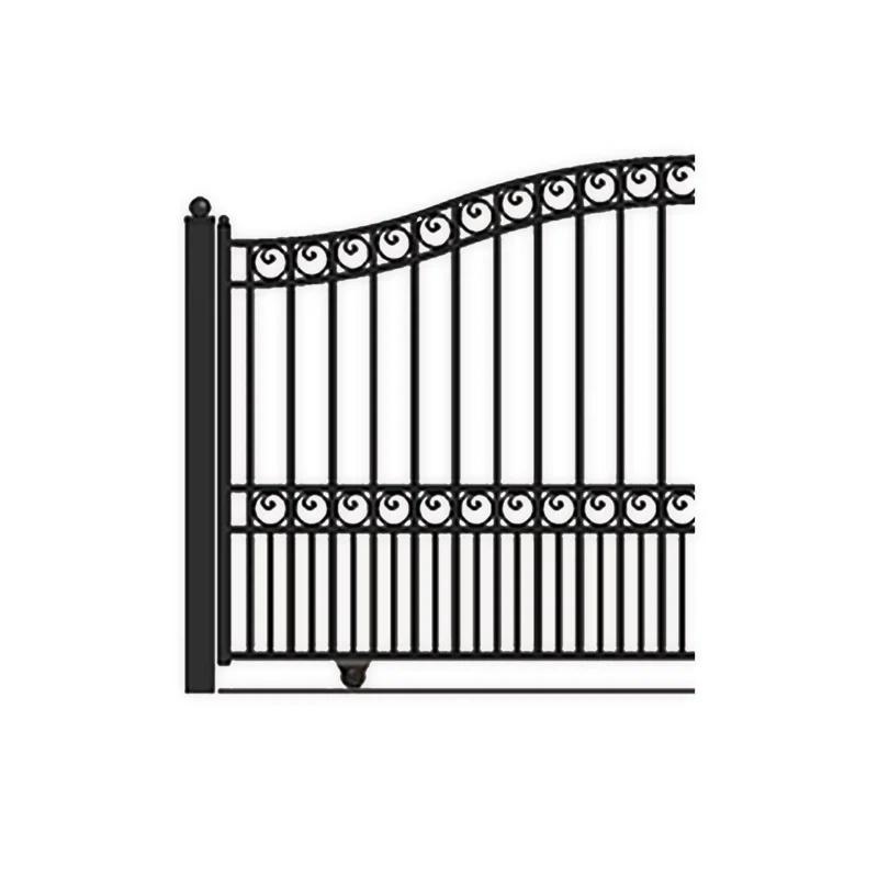 ALEKO ALEKO® Paris Style Single Slide Steel Driveway Gate with AC1400 Gate Opener