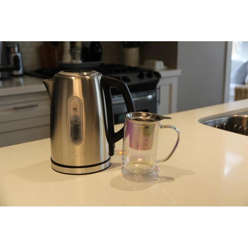 Salton 1.8 Qt. Stainless Steel Electric Tea Kettle