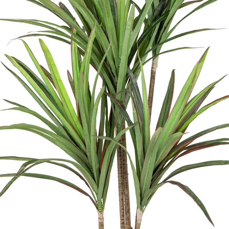 Northlight Seasonal 5.5' Green Artificial Potted Dracaena Marginata Plant
