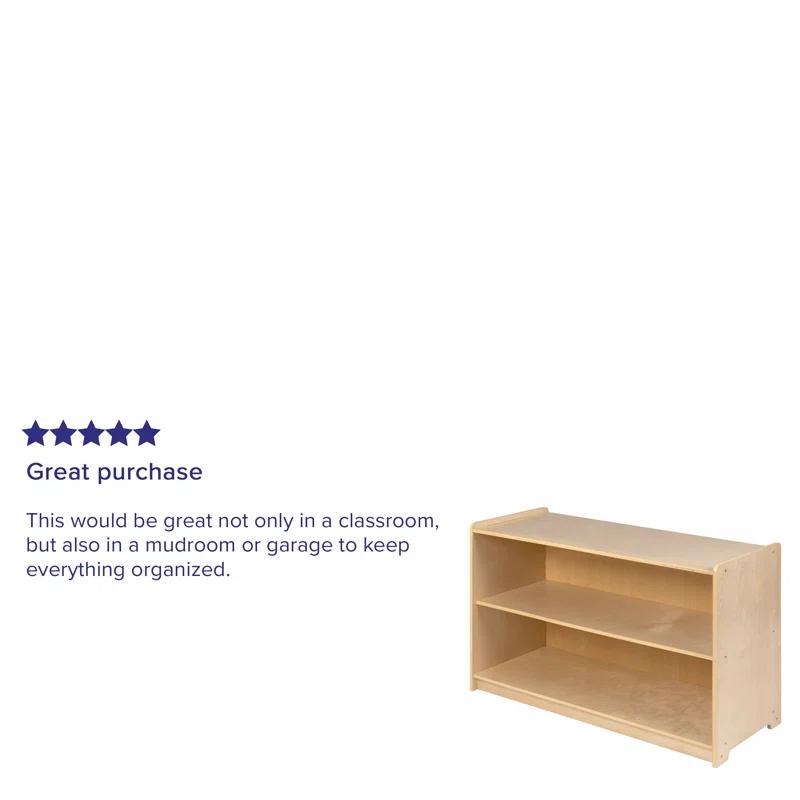 Flash Furniture Bexley Wooden School Classroom Storage Cabinet for Commercial or Home Use