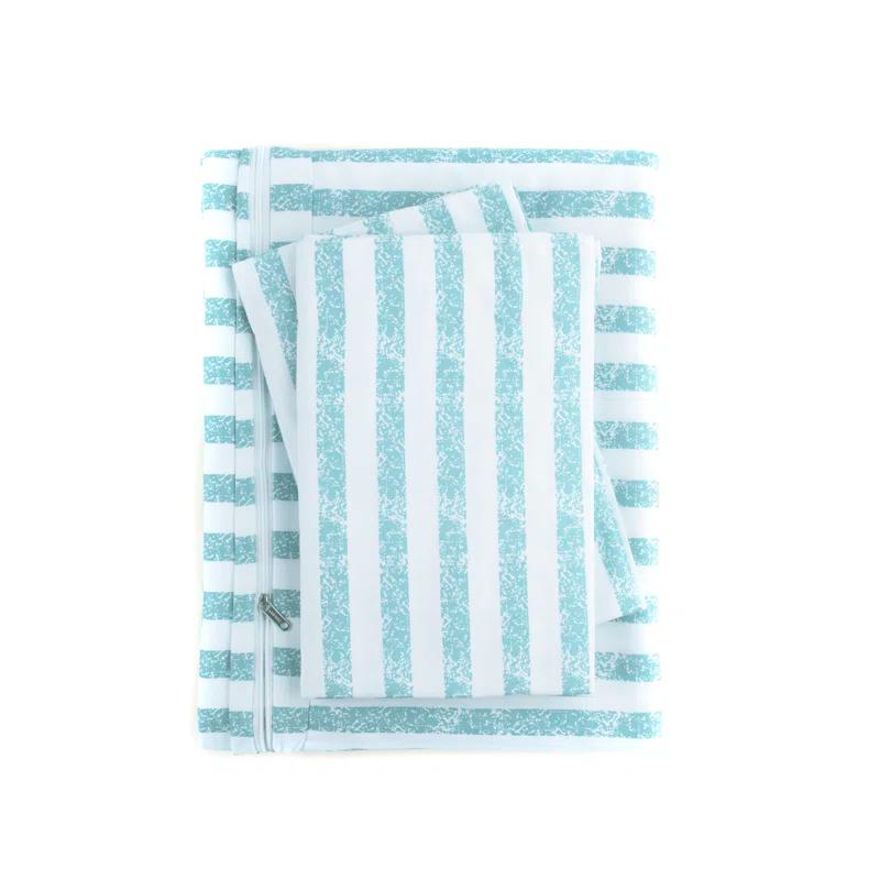 Becky Cameron 3 Piece Rugged Stripe Pattern Duvet Cover Set