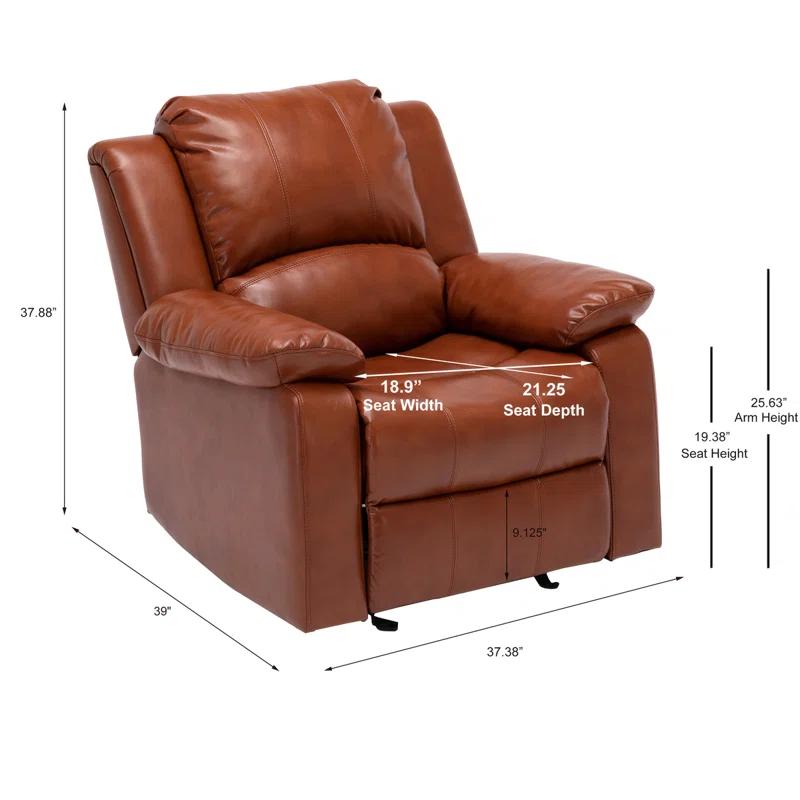 GZMWON Charlotte Leather Gel Recliner
