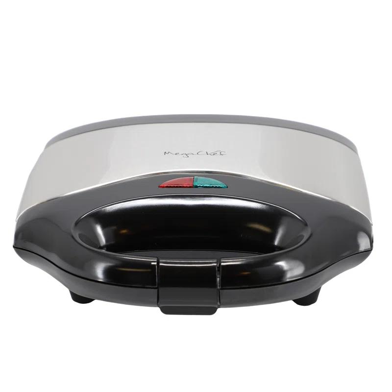 MegaChef MegaChef Electric Compact Aluminum Nonstick Sandwich Maker in Black