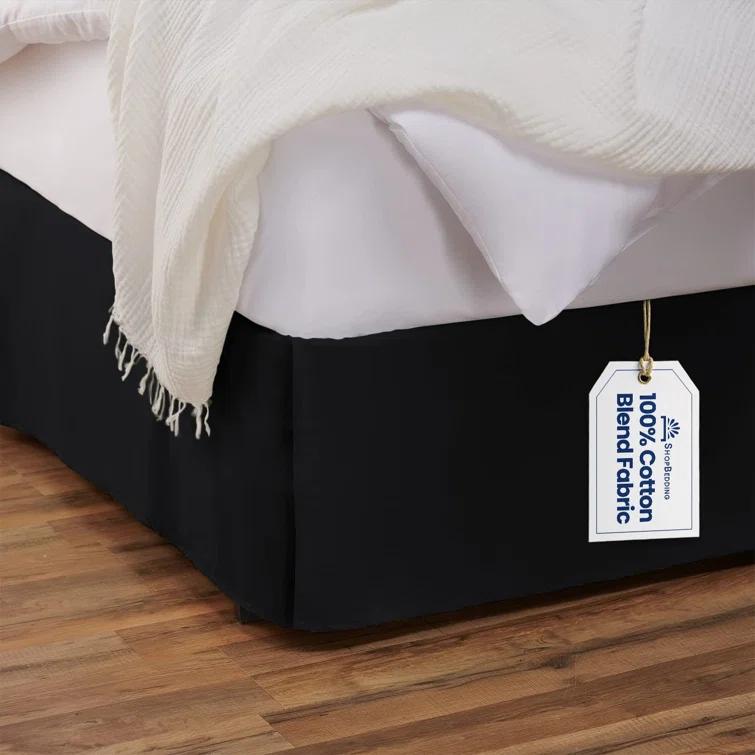 Shopbedding Blissford Tailored Bed Skirt with Split Corner & Reviews | Wayfair