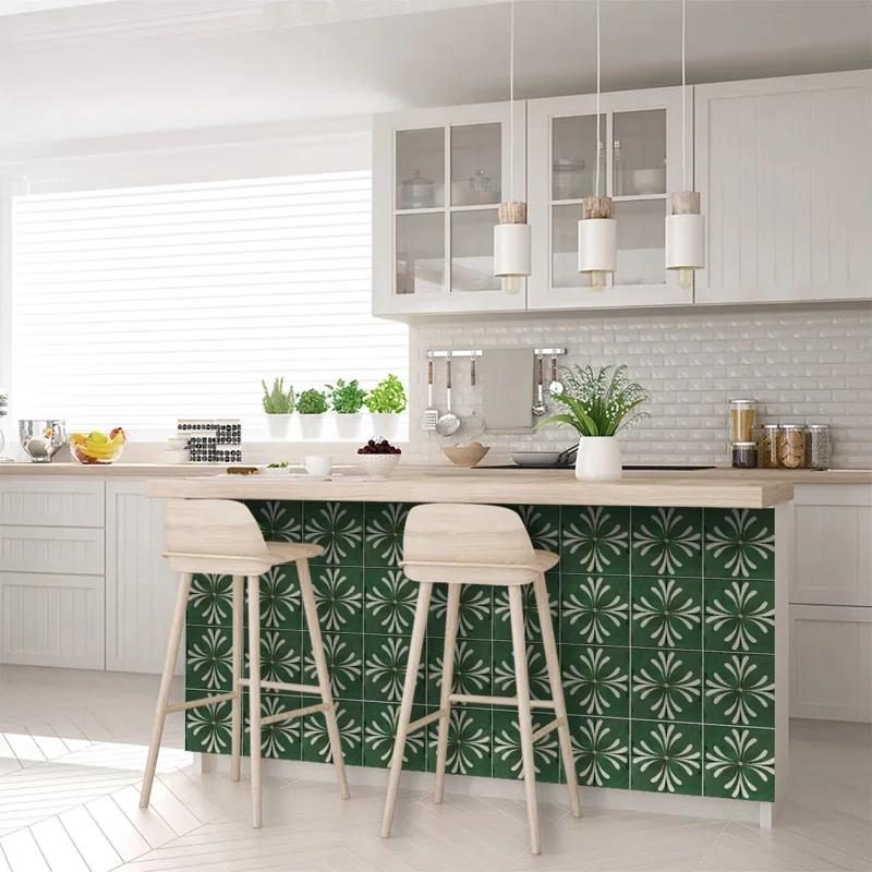 Mi Alma 8'' W x 8'' L Vinyl Peel and Stick Mosaic Tile (Set of 24)