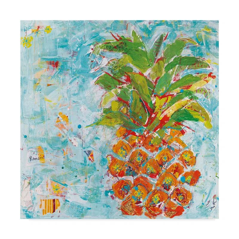 Trademark Fine Art Kellie Day " Pineapple Bright "