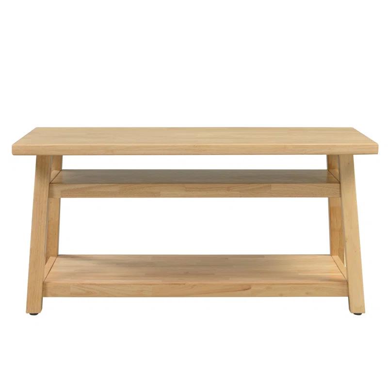ECR4Kids ECR4Kids Sit n' Stash Rectangular Table, Classroom Storage, Natural