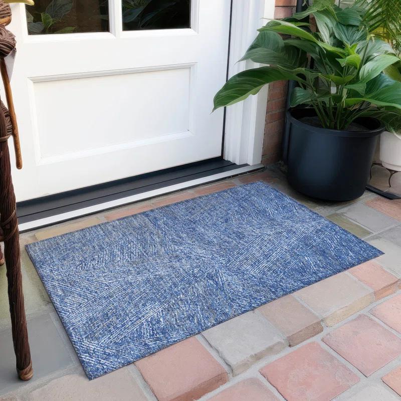 Chayden ACN991 1'8" x 2'6" Machine Washable Gray Indoor/Outdoor Area Rug