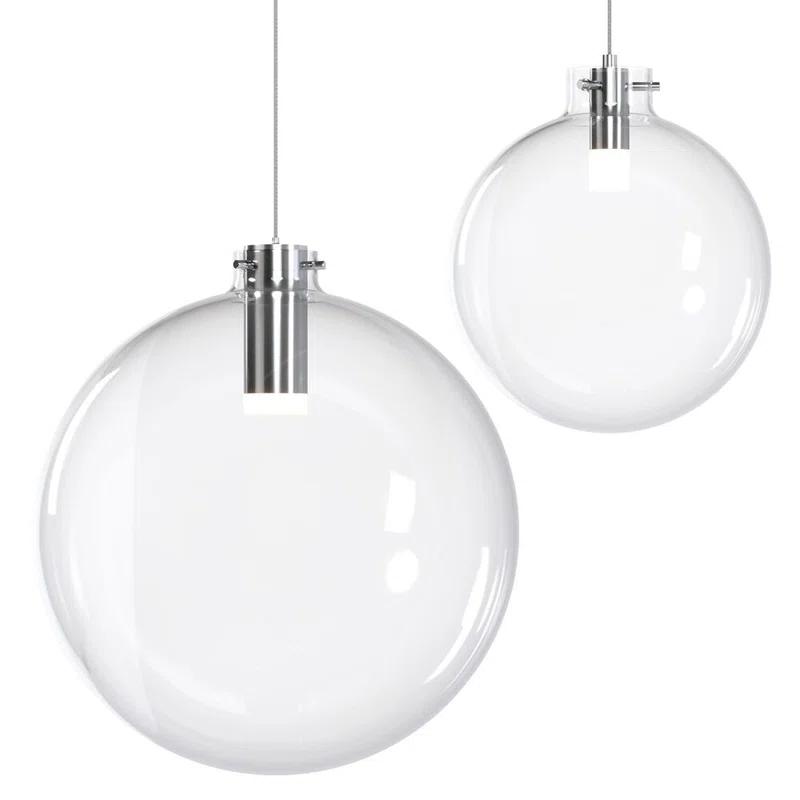Sphere Clear Glass Single Pendant