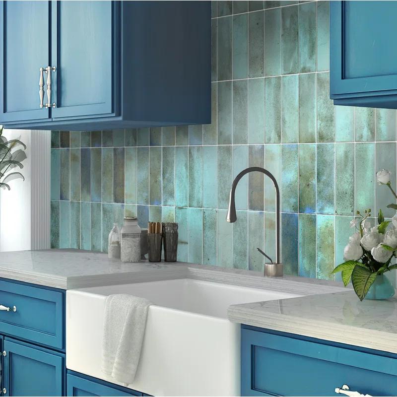 2.58'' W x 7.9'' L Ceramic Subway Singular Tile