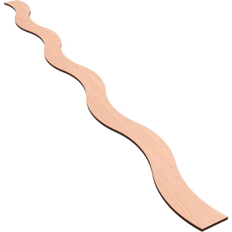 Ekena Millwork Brazos Adjustable Wood Decorative Slat Wall Panel Kit