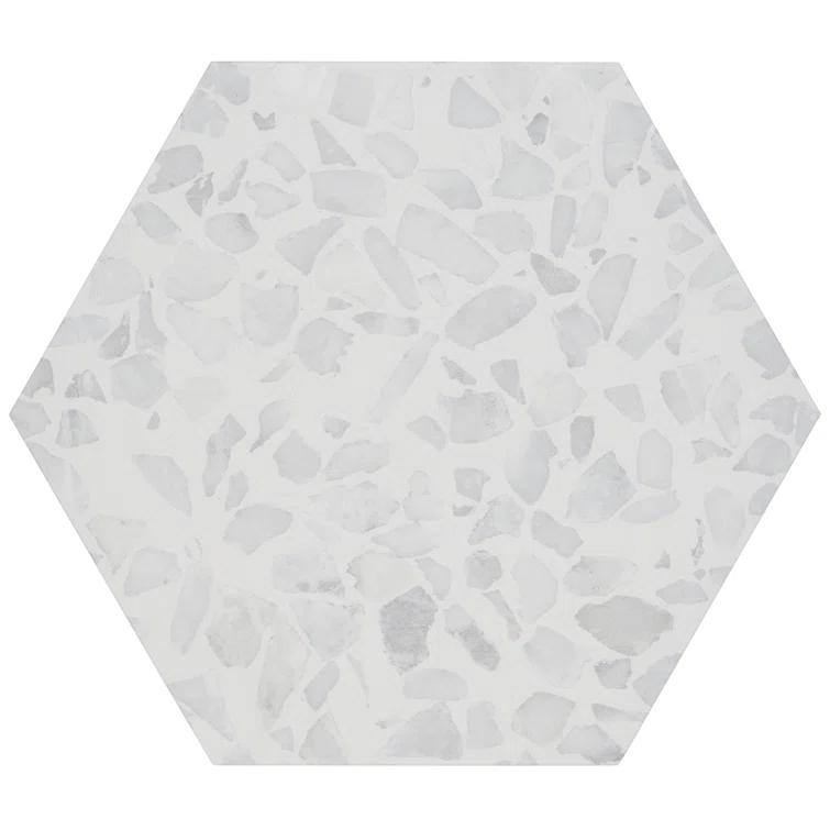 Jurassic Hex 9" Terrazzo Look Porcelain Floor & Wall Tile (8.07 Sq. Ft. / Case)
