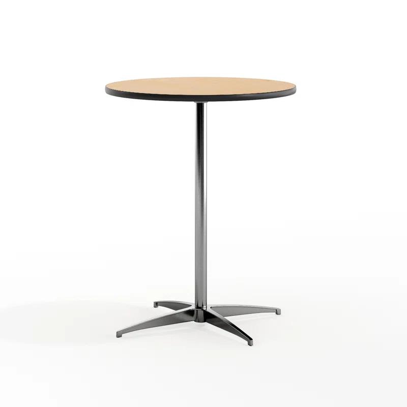 Flash Furniture Marrel Round Wood Cocktail Table with Columns by Flash Furniture