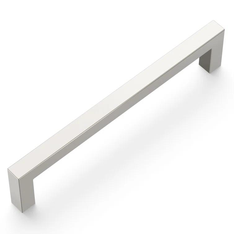 Hickory Hardware Pier Collection Handle Pull - 5-1/16" Center to Center Cabinet Pull Satin Nickel - Contemporary Hardware for Drawers & Cabinets (Set of 10)
