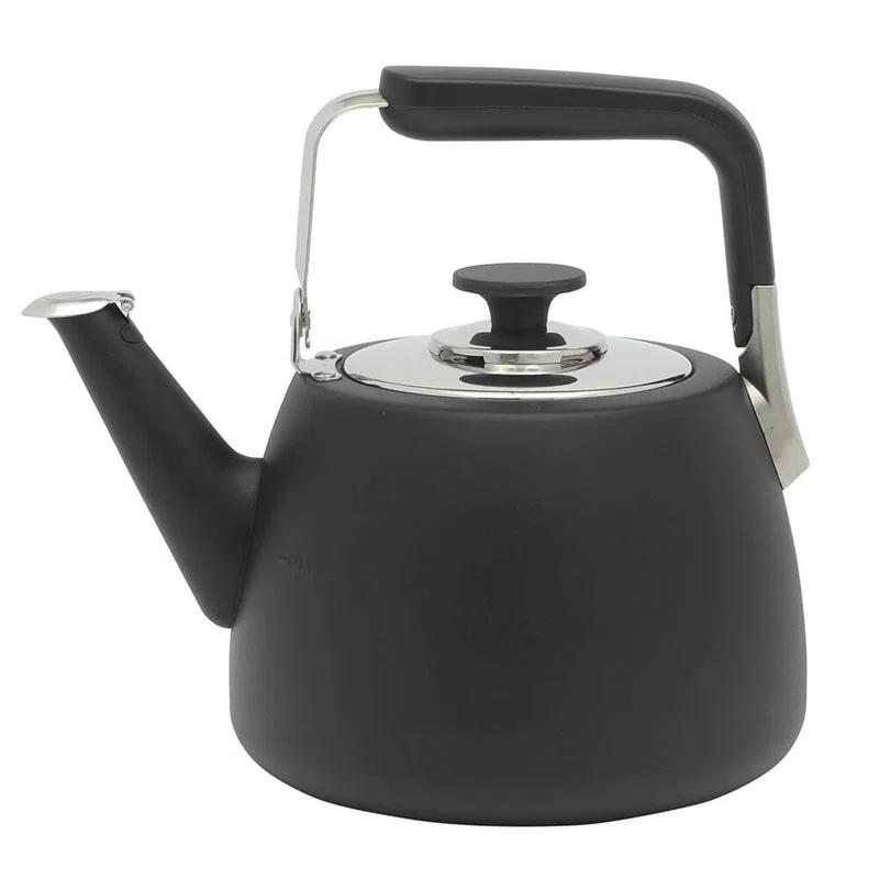 Sur La Table Kitchen Essentials Sur La Table Kitchen Essential Large 2 QT Heavy Gauge Stainless Steel Whistling Tea Kettle