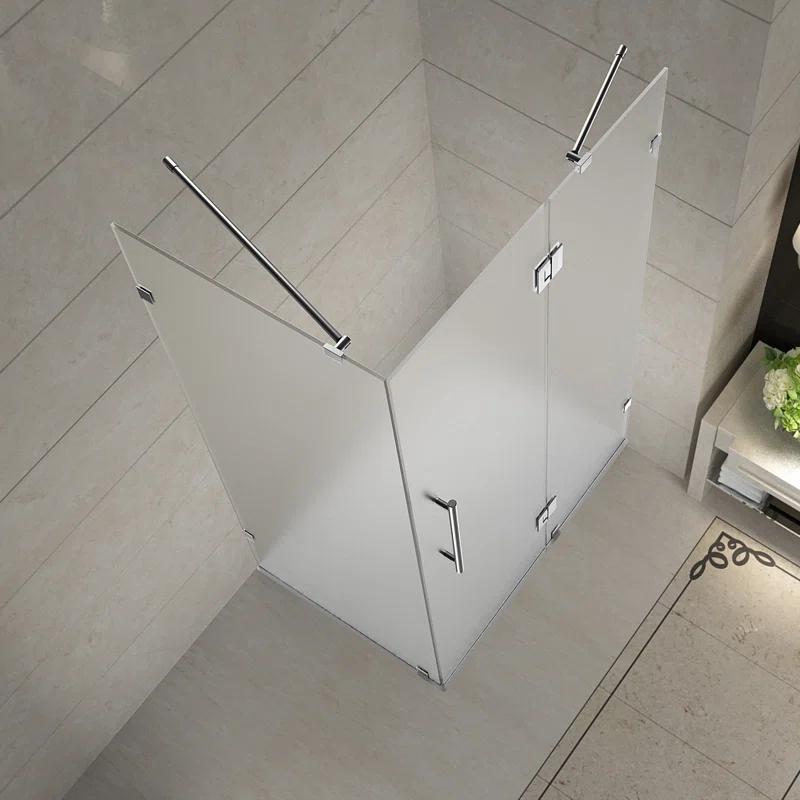 Avalux 36" x 72" Square Hinged Shower Enclosure