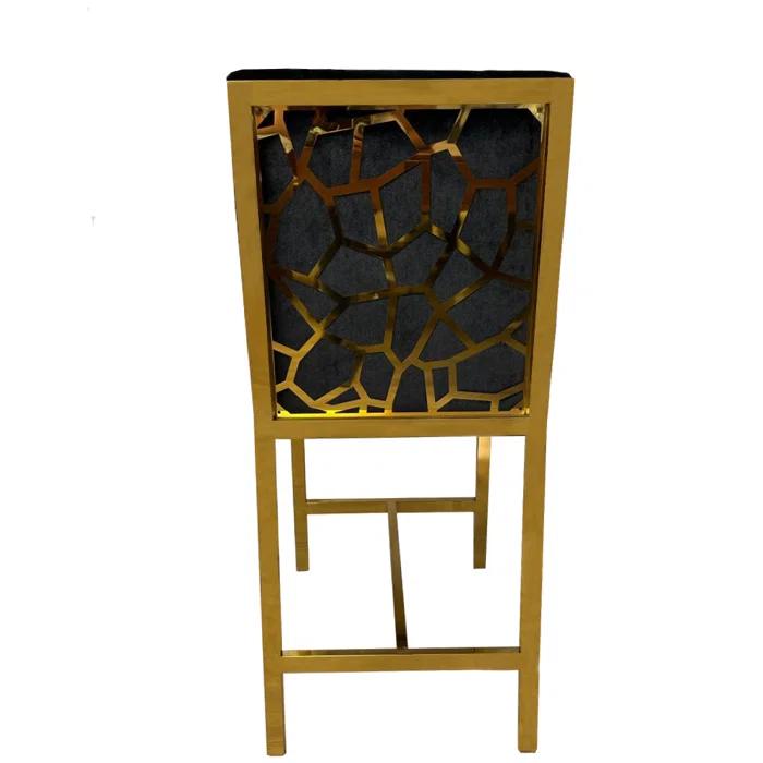 Rego Upholstered Counter Stool with Metal Frame