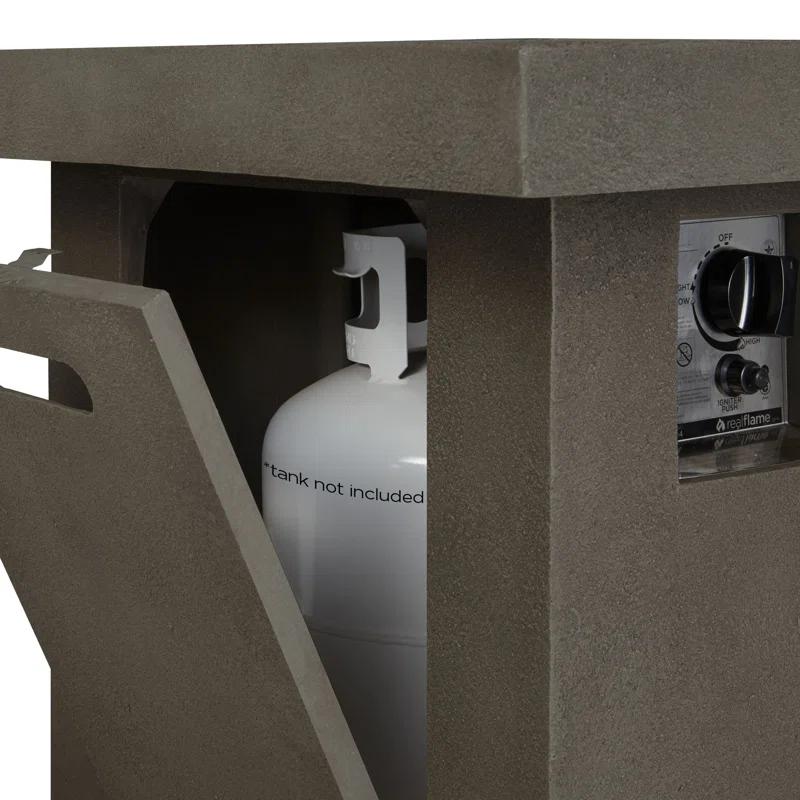 Ventura Rectangle Chat Height Gas Fire Table by Real Flame