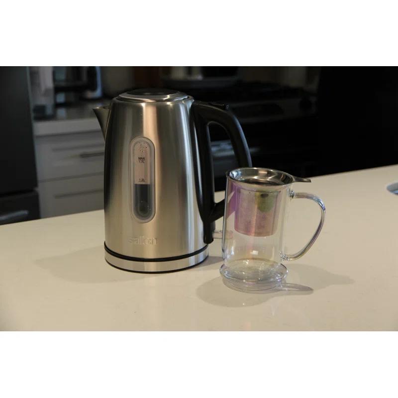 Salton 1.8 Qt. Stainless Steel Electric Tea Kettle