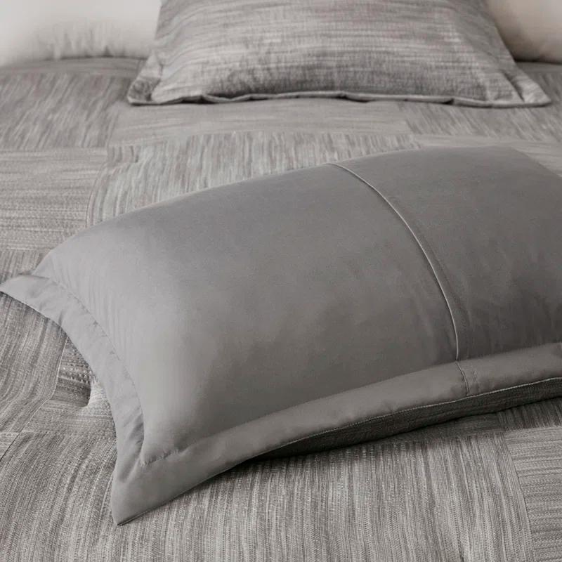 Madison Park Walter 7 Piece Printed Weave Seersucker Comforter Set