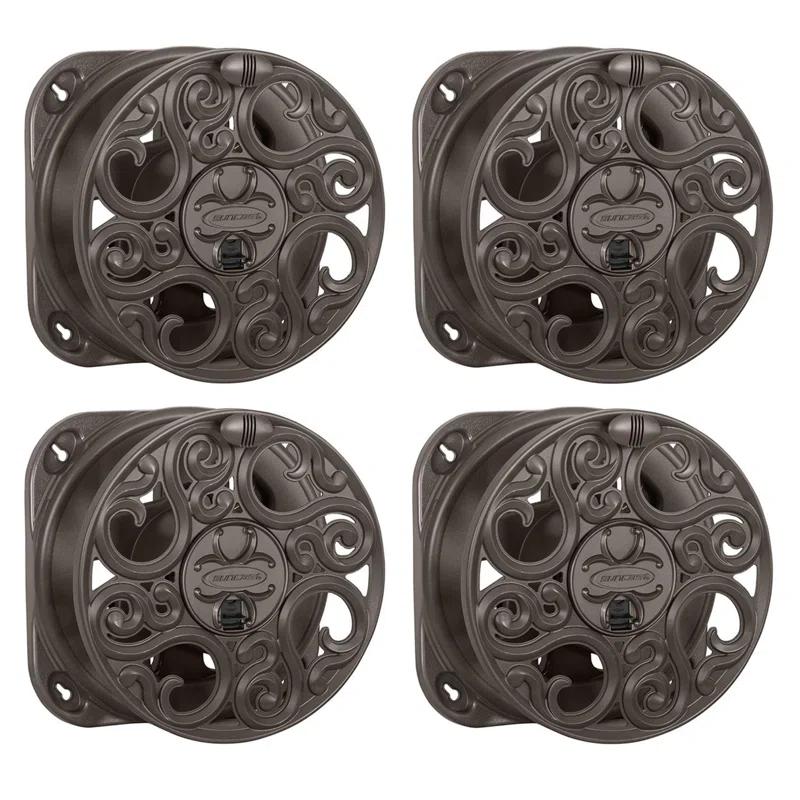 Suncast Plastic Wall Hose Reel (Set of 4)