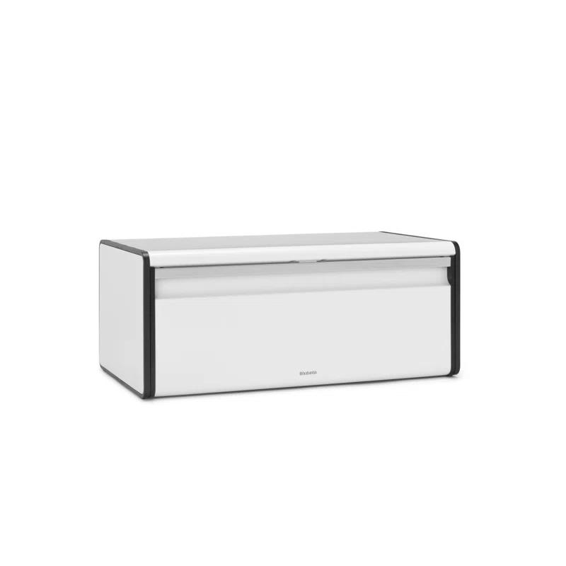Brabantia Fall Front Bread Box, White