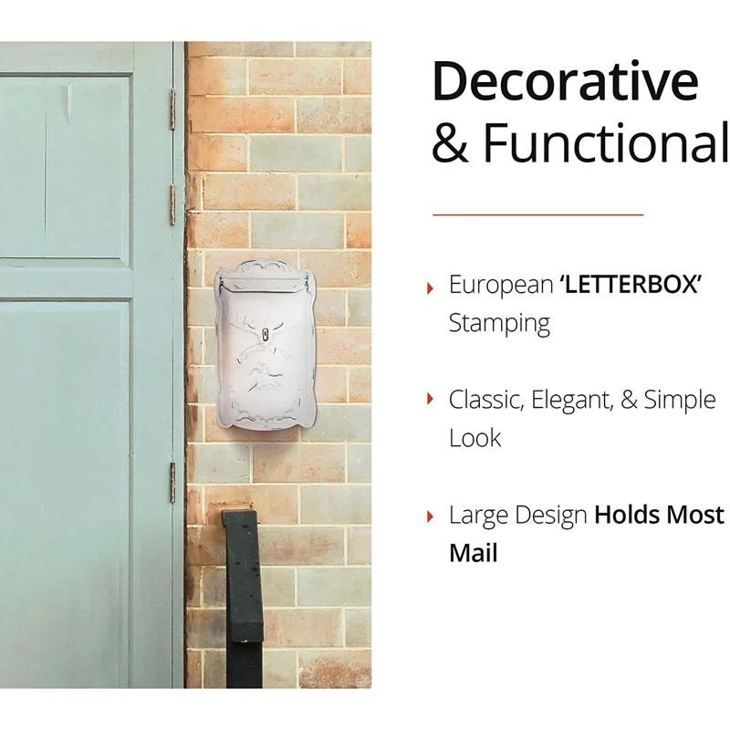 Cara Cast Iron Wall Mounted Mailbox