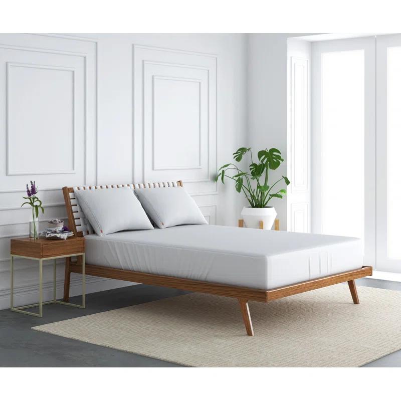 Hospitology Waterproof Hypoallergenic Dust Mite Proof Fitted Natural Cotton Mattress Protector